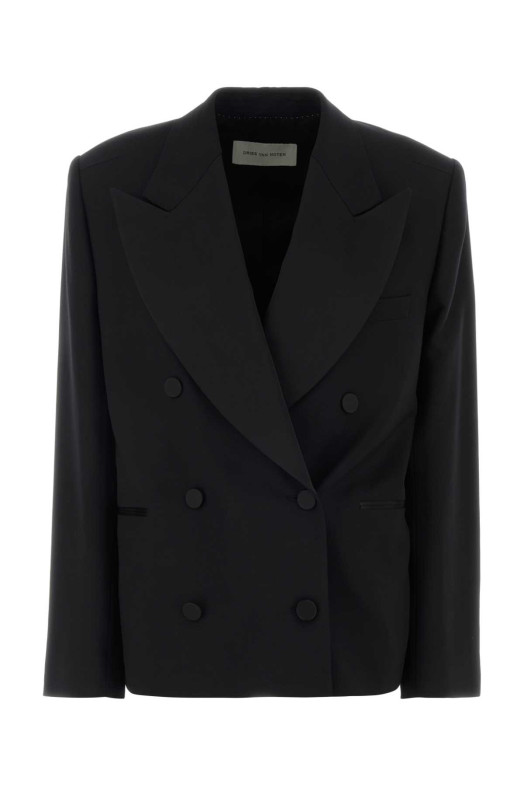 Black wool blend Bosea blazer DRIES VAN NOTEN (2610104513249)