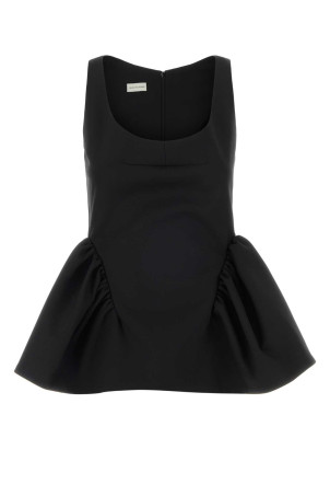 Black stretch gabardine top DRIES VAN NOTEN (2610107543206)