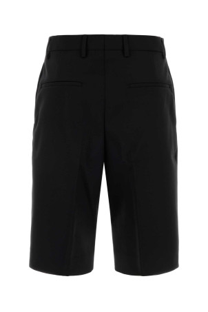 Black stretch gabardine Pilar bermuda shorts DRIES VAN NOTEN (2610109723206)