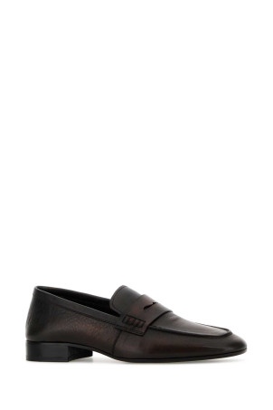 Dark brown leather loafers DRIES VAN NOTEN (2610117140107)