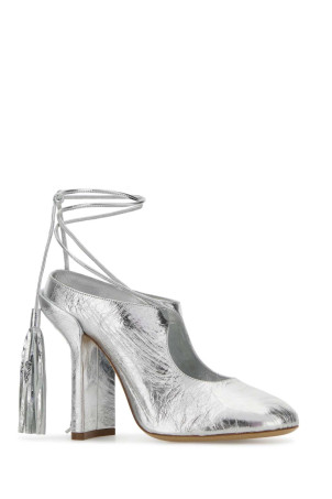 Silver leather mules DRIES VAN NOTEN (2610117870207)