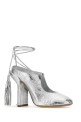Silver leather mules DRIES VAN NOTEN (2610117870207)