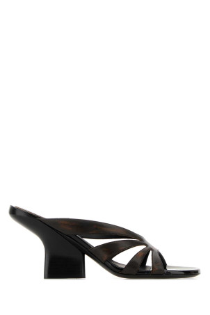 Brown leather mules DRIES VAN NOTEN (2610117990107)