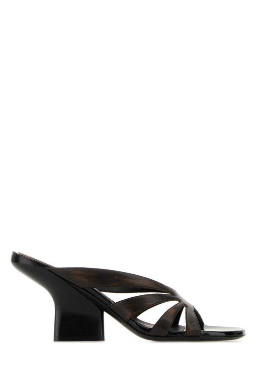 Brown leather mules DRIES VAN NOTEN (2610117990107)