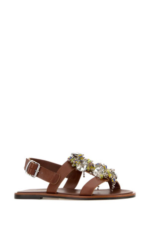 Caramel leather sandals DRIES VAN NOTEN (2610118020834)