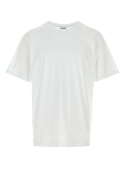 White cotton Heer t-shirt DRIES VAN NOTEN (2610211013600)