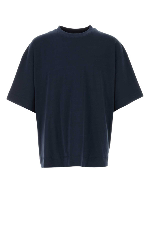 Midnight blue cotton Heno oversize t-shirt Blue DRIES VAN NOTEN (2610211113603)