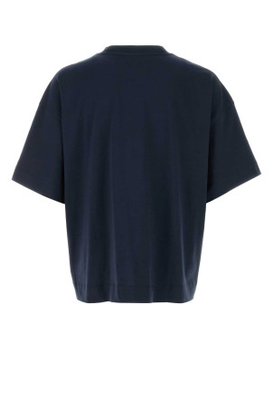 Midnight blue cotton Heno oversize t-shirt Blue DRIES VAN NOTEN (2610211113603)