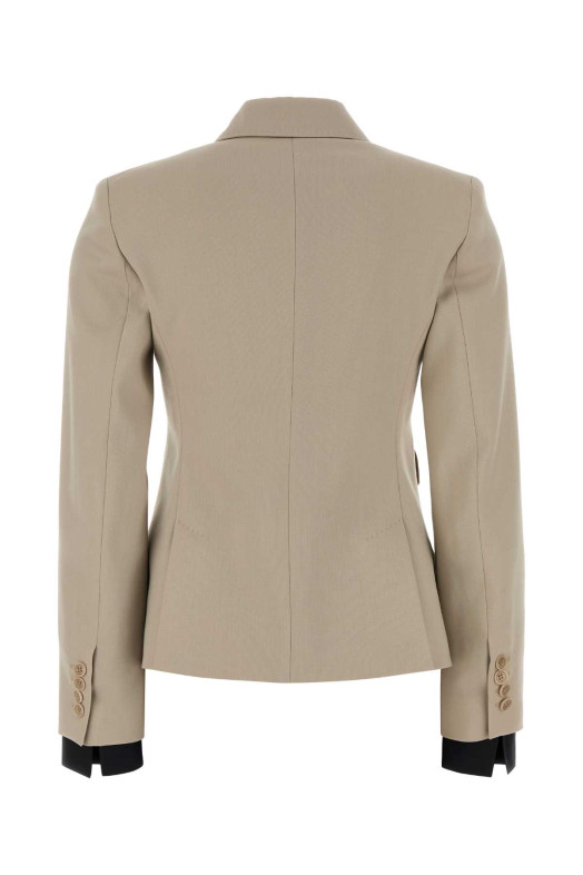 Sand wool blend Placido blazer Black MAX MARA (2611041083600)