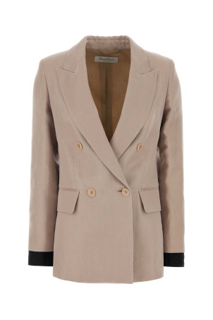 Pink silk Feltro blazer Blue MAX MARA (2611041283600)
