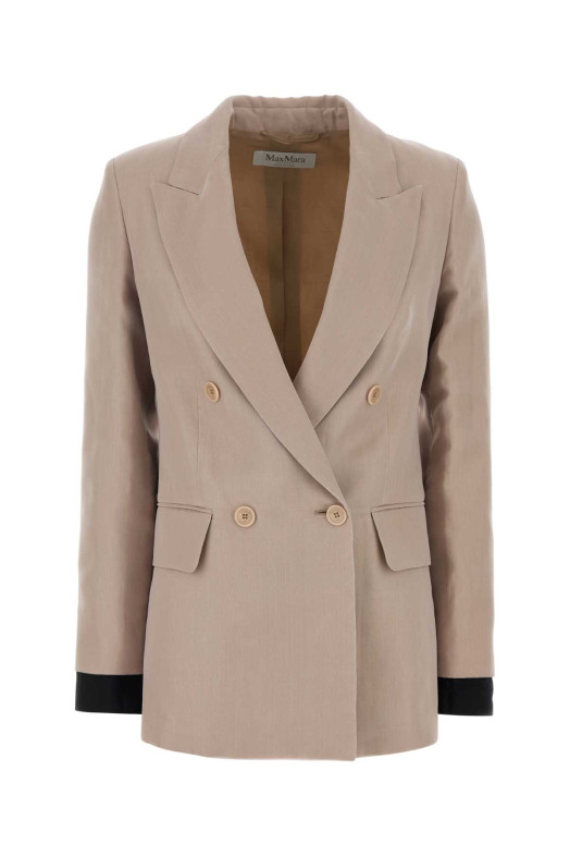 Pink silk Feltro blazer Blue MAX MARA (2611041283600)
