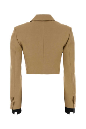 Beige linen Buono blazer Blue MAX MARA (2611041393600)