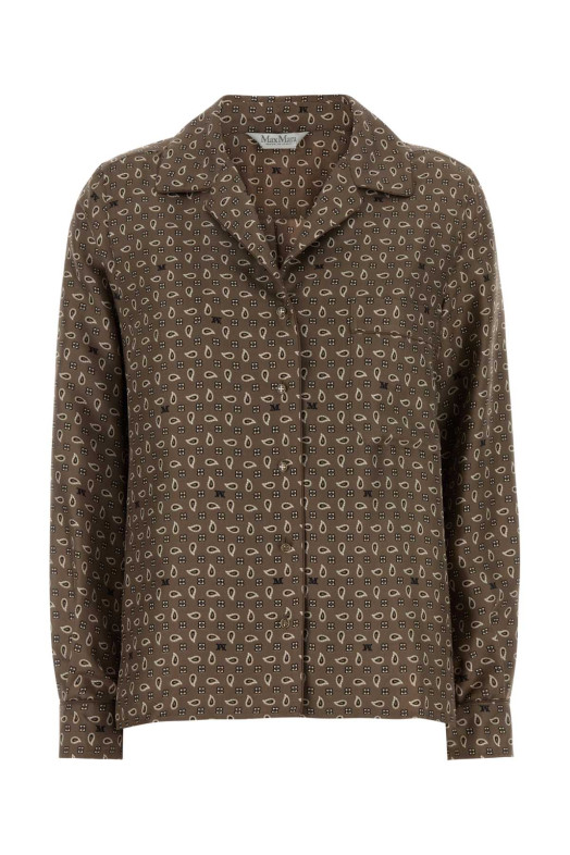 Printed silk Disco shirt Black MAX MARA (2611111131600)