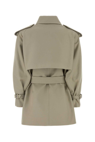 Dove grey cotton Cacio trench coat MAX MARA (2611121103600)