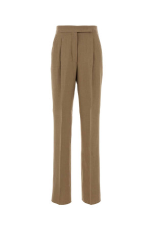 Beige hemp Abate pant MAX MARA (2611131152600)