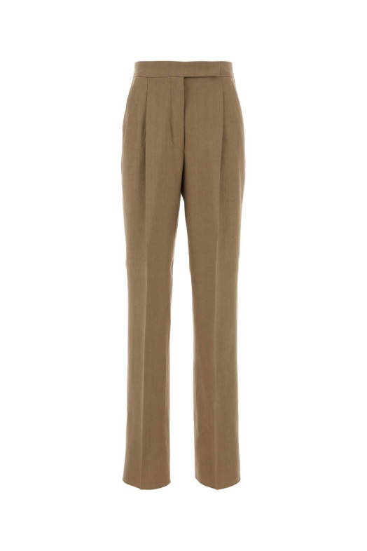 Beige hemp Abate pant MAX MARA (2611131152600)