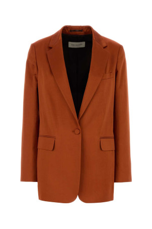 Copper satin Blanchet blazer DRIES VAN NOTEN (2611304273304)