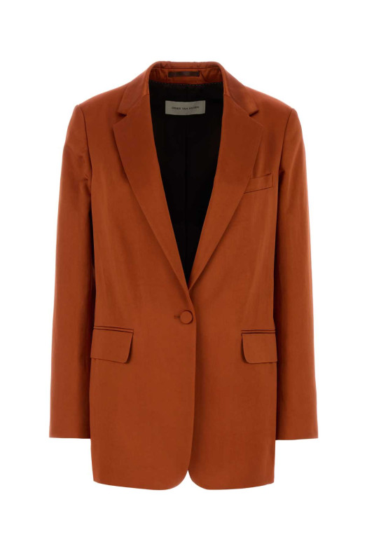 Copper satin Blanchet blazer DRIES VAN NOTEN (2611304273304)