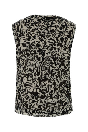 Printed crepe College top DRIES VAN NOTEN (2611307883006)