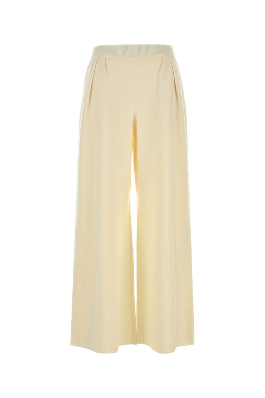 Ivoryy wool wide-leg Bora pant MAX MARA (2611331011600)