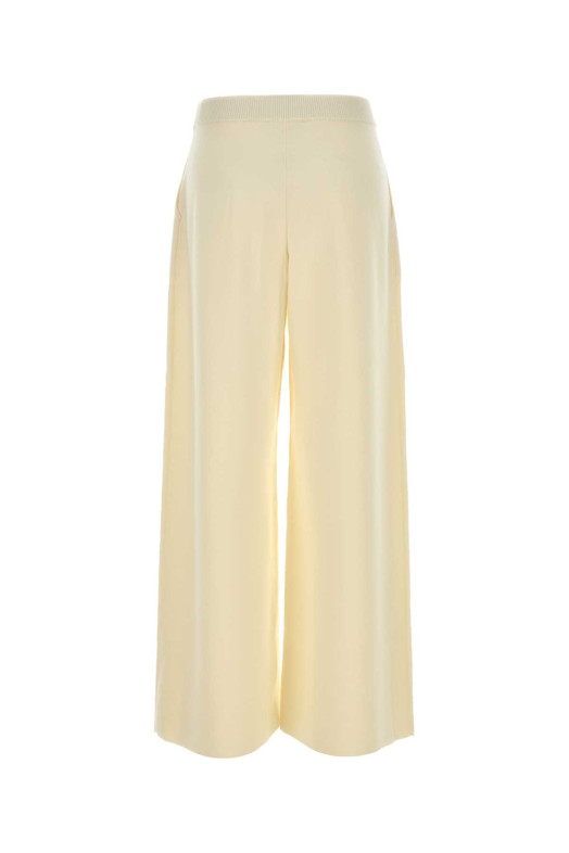 Ivoryy wool wide-leg Bora pant MAX MARA (2611331011600)