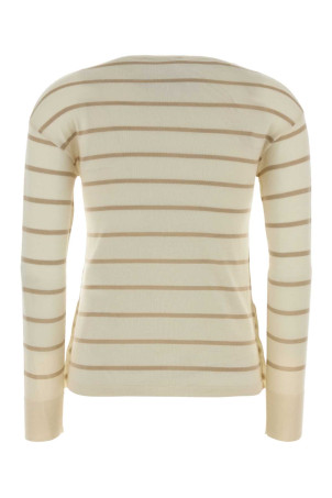Embroidered cashmere blend Tabella sweater Blue MAX MARA (2611361038600)
