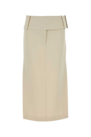 Ivory stretch viscose Fronda skirt Black SPORTMAX (2612101063600)