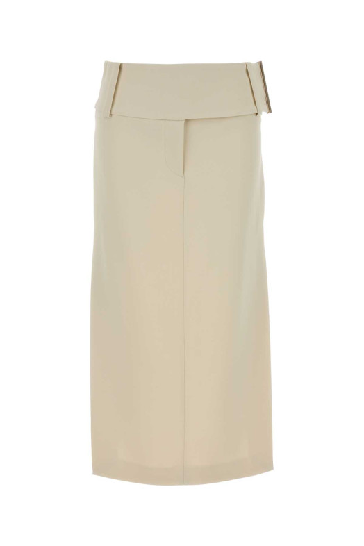Ivory stretch viscose Fronda skirt Black SPORTMAX (2612101063600)
