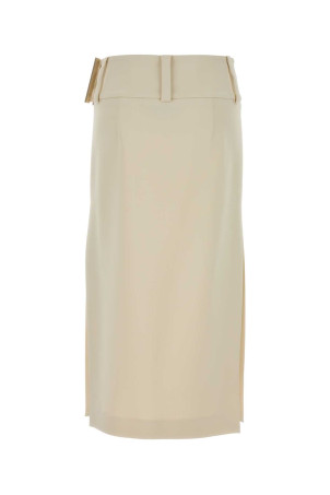 Ivory stretch viscose Fronda skirt Black SPORTMAX (2612101063600)