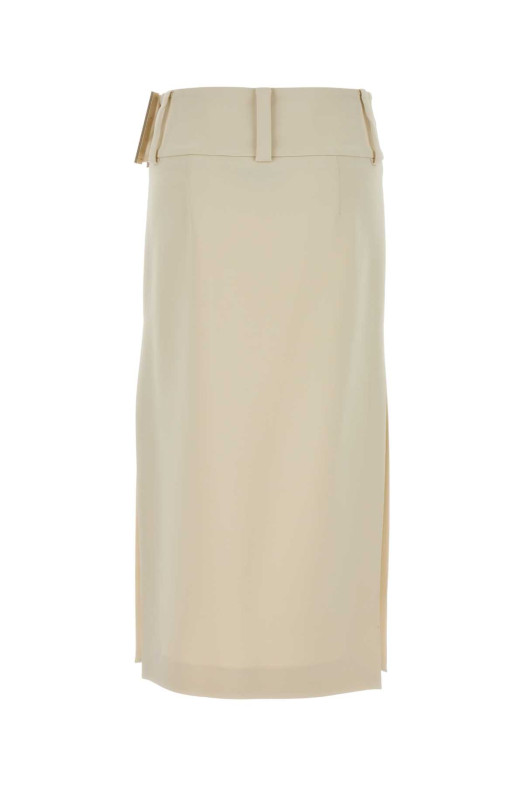 Ivory stretch viscose Fronda skirt Black SPORTMAX (2612101063600)