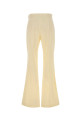 Pastel yellow viscose blend Piacere pant SPORTMAX (2612131093600)