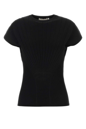 Black viscose blend Samba top SPORTMAX (2612361081600)