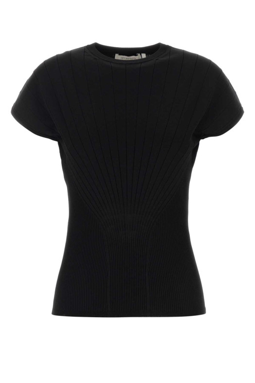 Black viscose blend Samba top SPORTMAX (2612361081600)