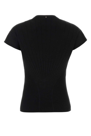 Black viscose blend Samba top SPORTMAX (2612361081600)