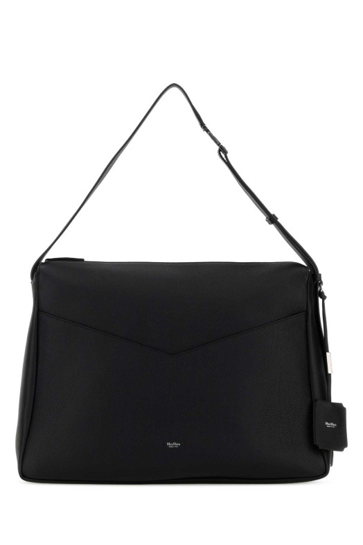 Black leather Kipperl shoulder bag Blue MAX MARA (2614511013600)