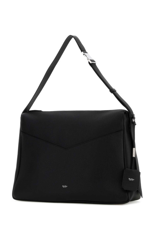 Black leather Kipperl shoulder bag Blue MAX MARA (2614511013600)