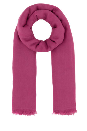Fuchsia cotton blend Aeremi scarf MAX MARA (2614541012600)