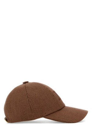 Brown raffia Circense baseball cap Blue MAX MARA (2614571012600)