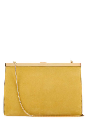 Yellow suede clutch ALBERTA FERRETTI (26152A84038001)
