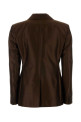 Chocolate taffeta Peccati blazer MM STUDIO (2616041081600)