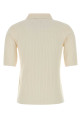 Ivory viscose blend Oscuri polo shirt MM STUDIO (2616361031600)