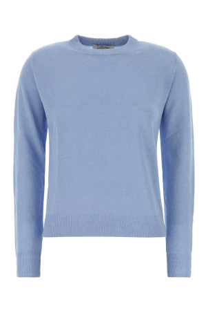 Powder blue linen Fervore sweater Blue S MAXMARA (2619361023600)