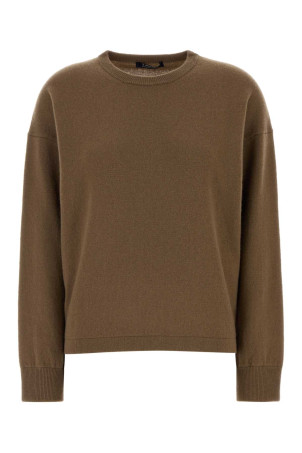 Brown wool blend Nebbie sweater Green S MAXMARA (2619361101600)