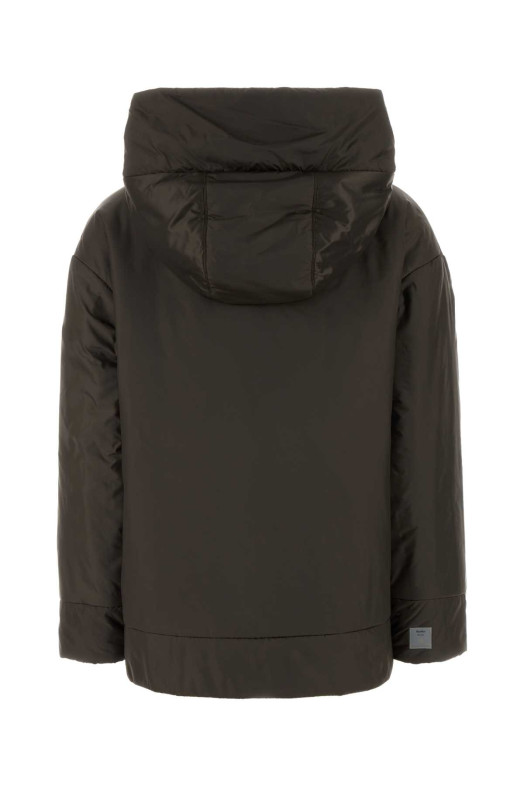 Brown polyester Daria padded jacket MM THE CUBE (2619481054600)
