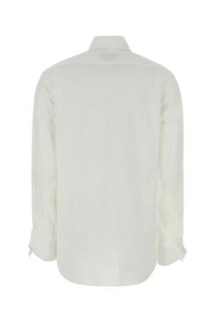 White stretch poplin shirt MOSCHINO (261D02040431)