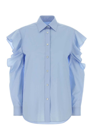 Light-blue poplin shirt MOSCHINO (261D02120431)