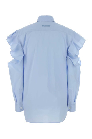 Light-blue poplin shirt MOSCHINO (261D02120431)