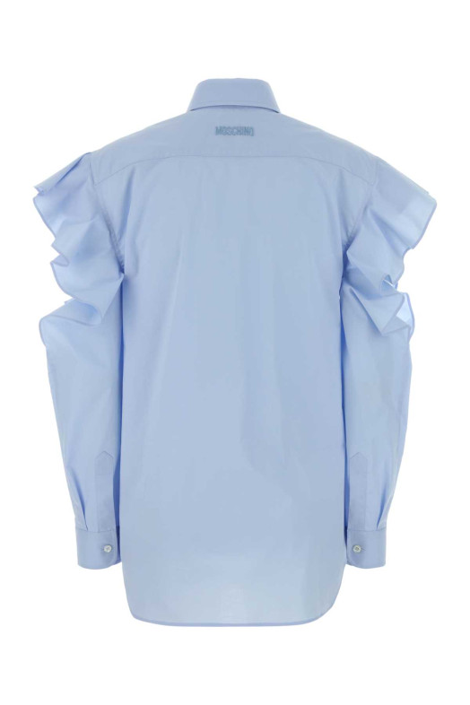 Light-blue poplin shirt MOSCHINO (261D02120431)