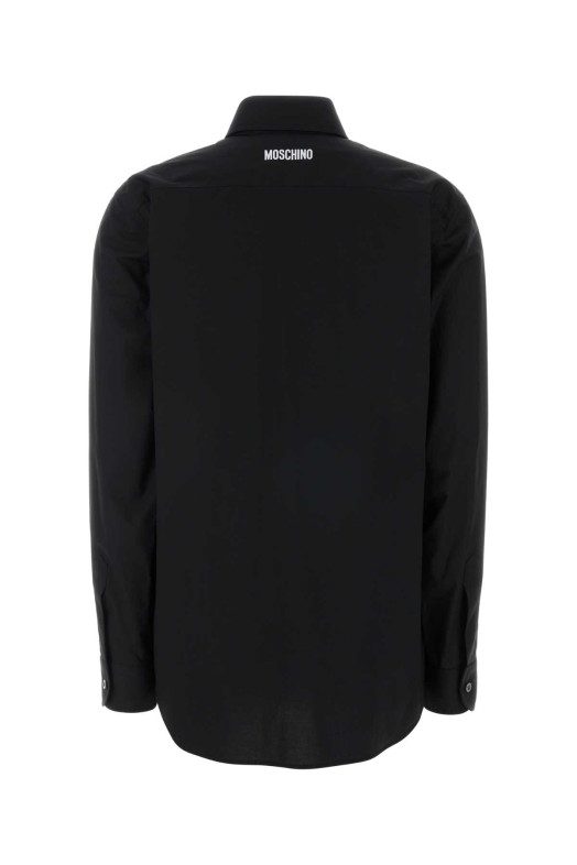 Black stretch poplin shirt MOSCHINO (261D02210431)