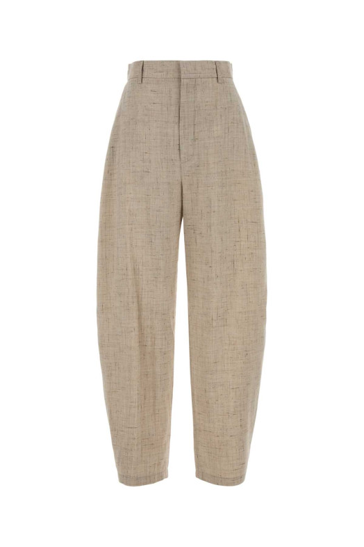Melange sand jersey wide-leg pant MOSCHINO (261D03250420)
